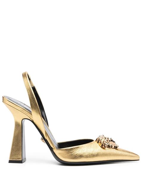 versace slingback pumps|versace medusa slingback pump.